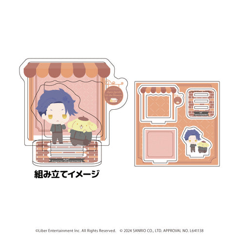 『A3!×Sanrio characters』アクリルスタンドプレート14/兵頭 十座×ポムポムプリン(ミニキャライラスト)